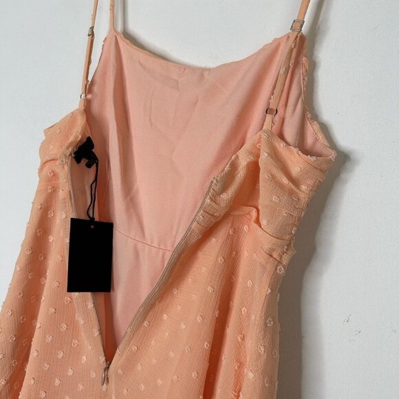 NEW NBD Peach Midi Dress Size XS - Picture 10 of 14